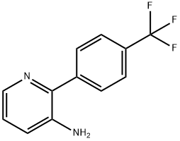 2-(4-(三氟甲基)苯基)吡啶-3-胺 结构式