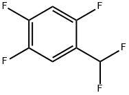 1-(DIFLUOROMETHYL)-2,4,5-TRIFLUOROBENZENE 结构式