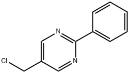 Pyrimidine, 5-(chloromethyl)-2-phenyl- (9CI) 结构式