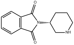 3-(R)-PIPERIDINYL PHTHALIMIDE HC 结构式