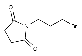 1-(3-BROMOPROPYL)PYRROLIDINE-2,5-DIONE 结构式