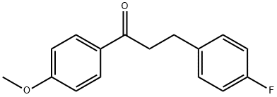 3-(4-FLUOROPHENYL)-4'-METHOXYPROPIOPHENONE 结构式