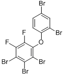 2,2',3,4,4'-PENTABROMO-5,6-DIFLUORODIPHENYL ETHER 结构式