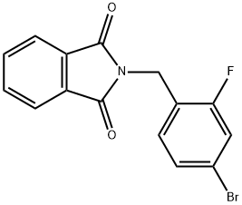 4-BROMO-2-FLUOROBENZYLPHTHALIMIDE 结构式
