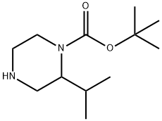 1-BOC-2-异丙基哌嗪 结构式