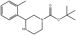 3-(邻甲苯基)哌嗪-1-羧酸叔丁酯 结构式