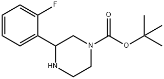 1-BOC-3-(2-氟苯基)哌嗪 结构式