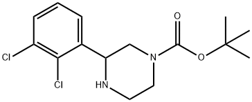 1-BOC-3-(2,3-二氯苯基)哌嗪 结构式