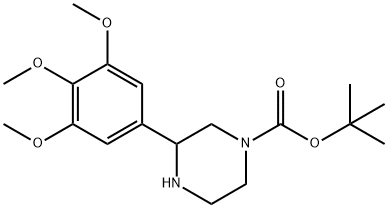 3-(3,4,5-TRIMETHOXY-PHENYL)-PIPERAZINE-1-CARBOXYLIC ACID TERT-BUTYL ESTER 结构式