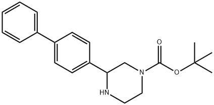 1-BOC-3-联苯-4-基-哌嗪 结构式