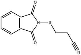 N-[(2-氰乙基)硫代]邻苯二甲酰亚胺 结构式
