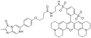 红-2-甲基-6-苯基-3,7-二氢咪唑[1,2-Α]吡嗪-3-酮[化学发光试剂] 结构式