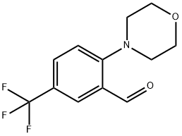 2-吗啉代-5-(三氟甲基)苯甲醛 结构式