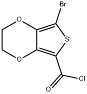 7-BROMO-2,3-DIHYDROTHIENO[3,4-B][1,4]DIOXINE-5-CARBONYL CHLORIDE 90 结构式