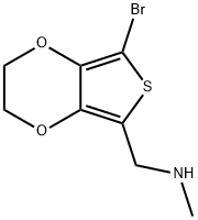 N-METHYL-5-(AMINOMETHYL)-7-BROMO-2,3-DIHYDROTHIENO[3,4-B][1,4]DIOXINE 97 结构式