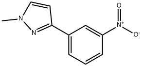 1-METHYL-3-(3-NITROPHENYL)PYRAZOLE 结构式