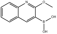 2-甲氧基喹啉-3-硼酸 结构式