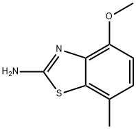 4-甲氧基-7-甲基苯并噻唑-2-胺 结构式