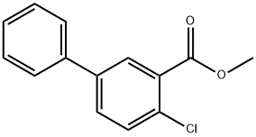 2-氯-5-苯基苯甲酸甲酯 结构式