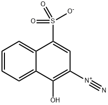 3-DIAZONIO-4-HYDROXYNAPHTHALENE-1-SULFONATE 结构式
