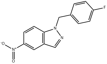 1-(4-氟苄基)-5-硝基-1H-吲唑 结构式