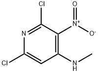 2,6-二氯-N-甲基-3-硝基吡啶-4-胺 结构式