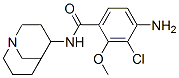 4-amino-N-(1-azabicyclo[3.3.1]non-6-yl)-3-chloro-2-methoxy-benzamide 结构式