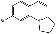 4-溴-2-(吡咯烷-1-基)苯甲醛 结构式