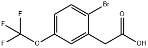 2-溴 -5-(三氟甲氧基)苯乙酸 结构式
