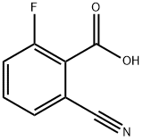 2-氰基-6-氟苯甲酸 结构式