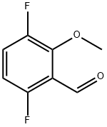 3,6-二氟-2-甲氧基苯甲醛 结构式