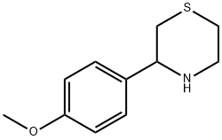 3-(4-甲氧基苯基)硫代吗啉 结构式