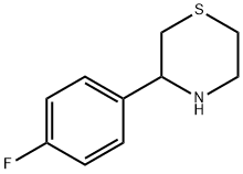 3-(4-氟苯基)硫代吗啉 结构式