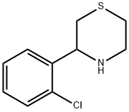 3-(2-氯苯基)硫代吗啉 结构式