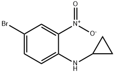 N-CYCLOPROPYL 4-BROMO-2-NITROANILINE 结构式