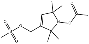 (1-Acetoxy-2,2,5,5-tetramethyl-δ-3-pyrroline-3-methyl) Methanesulfonate 结构式