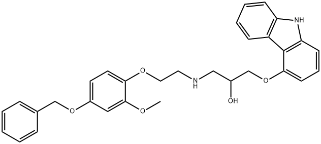 4'-BENZYLOXY-CARVEDILOL 结构式