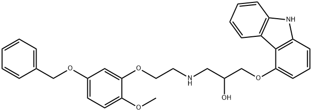 5'-BENZYLOXY-CARVEDILOL 结构式