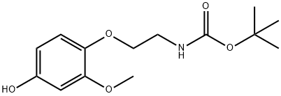 N-TERT-BOC-2-(4-HYDROXY-2-METHOXYPHENOXY)-ETHYLAMINE 结构式