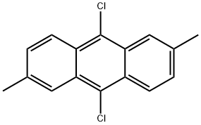 9,10-Dichloro-2,6-dimethylanthracene 结构式