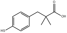 2,2-DIMETHYL-3-(4-MERCAPTOPHENYL)PROPIONIC ACID 结构式