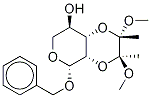 苄基2,3-O - [(1S,2S)-1,2-二甲氧基-1,2-二甲基-1,2-乙二基]-Β-D-阿拉伯吡喃糖苷 结构式