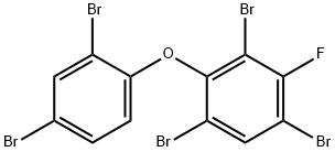 3-氟-2,2,4,4,6-五溴二苯醚 结构式