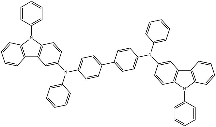 N,N-苯基-N,N-(9-苯基-3-咔唑基)-1,1'-联苯-4,4'-二胺 结构式