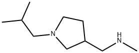 (1-异丁基吡咯烷-3-基)甲基-甲基-胺 结构式