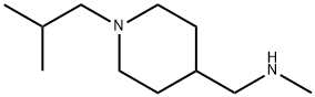 (1-异丁基-4-哌啶基)甲基-甲基-胺 结构式