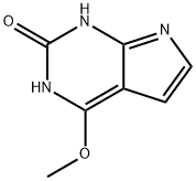 2-HYDROXY-6-METHOXY-7-DEAZAPURINE 结构式