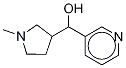 1-METHYL-3 (HYDROXY- (3-PYRIDYL) METHYL) PYRROLIDINE (MIXTURE OF DIASTEREOMERS) 结构式