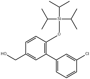 (3'-CHLORO-6-TRIISOPROPYLSILANYLOXY-BIPHENYL-3-YL)-METHANOL 结构式