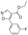 4-Isoxazolecarboxylicacid,5-(3-fluorophenyl)-,ethylester(9CI) 结构式